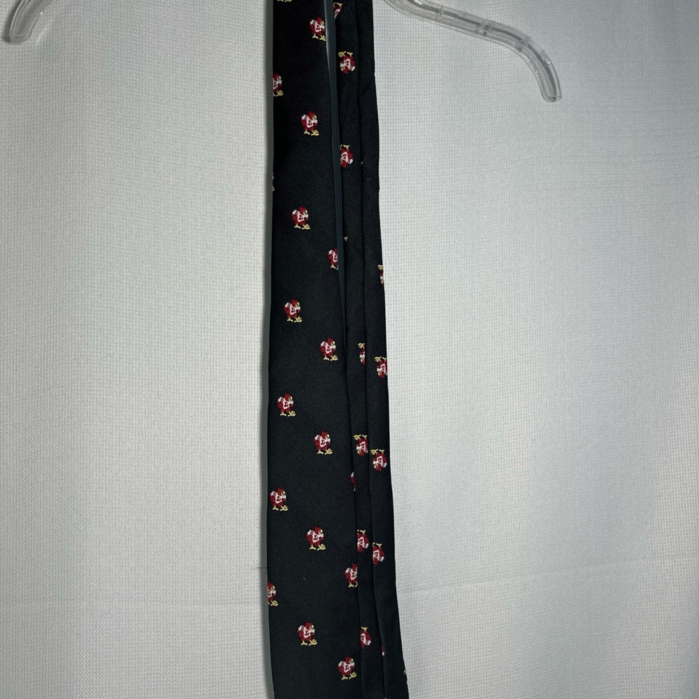 Black Tie with embroidered University of Louisville Cardinals